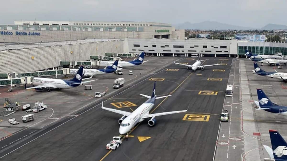 Confirma Aeroméxico incidente en AICM por saturación aérea