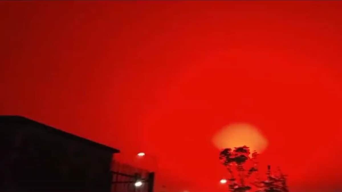 Cielo rojo