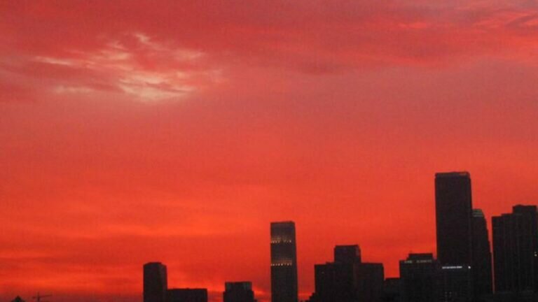 Cielo rojo