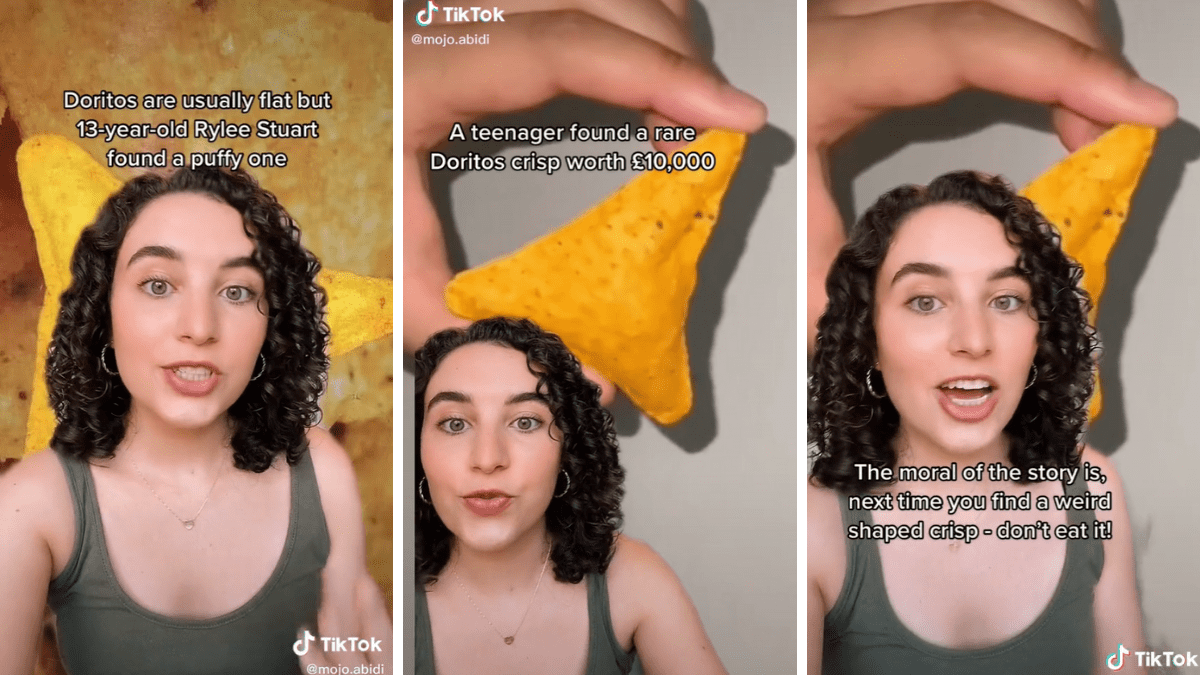 Niña gana cerca de 250 mil pesos gracias un extraño dorito