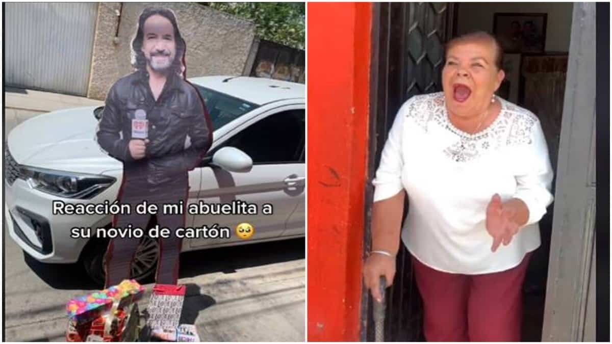 Se emociona abuelita al recibir figura de "El Buki" (Video)