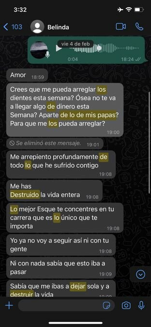Mensaje Belinda