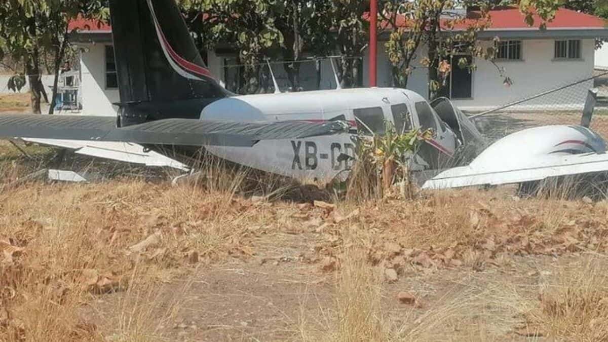 Avioneta en la que viajaba Geraldine Ponce sufre accidente