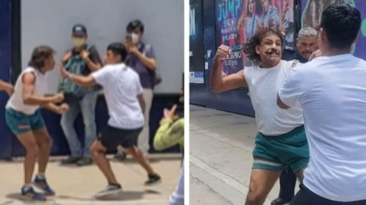 ¡Se cantan tiro! Captan pelea entre alumno y maestro del IPN (Video)