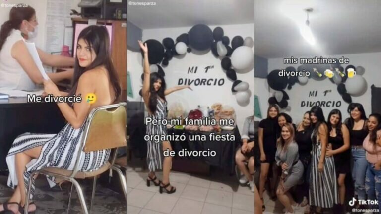 Hacen fiesta por divorcio de una joven