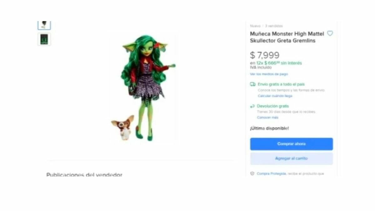 Muñecas Monster High se venden hasta en 8 mil pesos