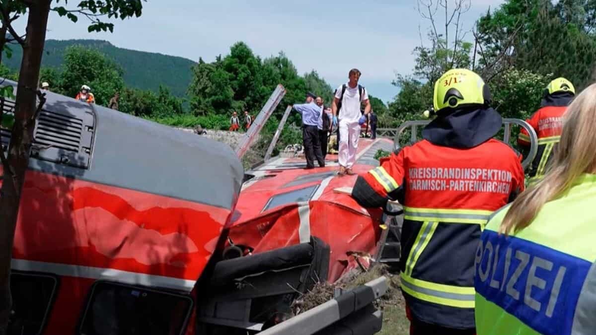 Deja accidente de tren en Alemania 3 muertos y varios heridos