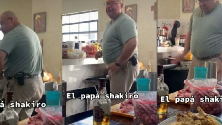Baila hombre 'Te Felicito' y lo apodan "papá Shakiro" (Video)