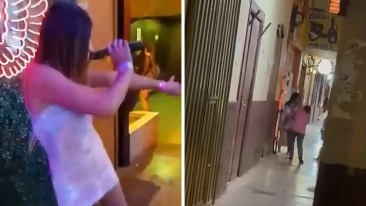¡A cinturonazos! Mamá saca a su hija del antro (Video)