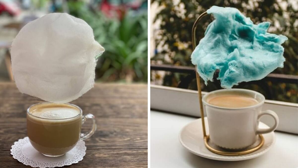 Cafeterías dónde sirven café con algodón de azúcar
