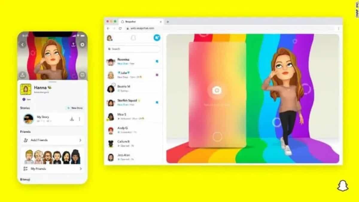 Lanza Snapchat versión web