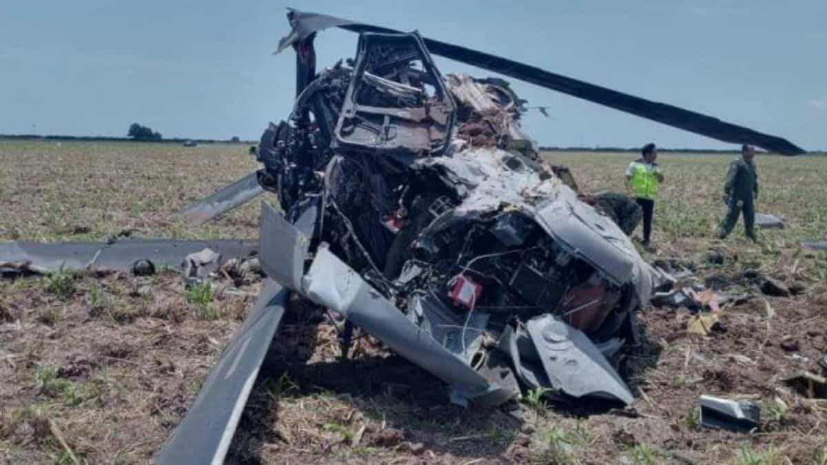 Cae helicóptero de la Marina en Sinaloa; mueren 9 elementos