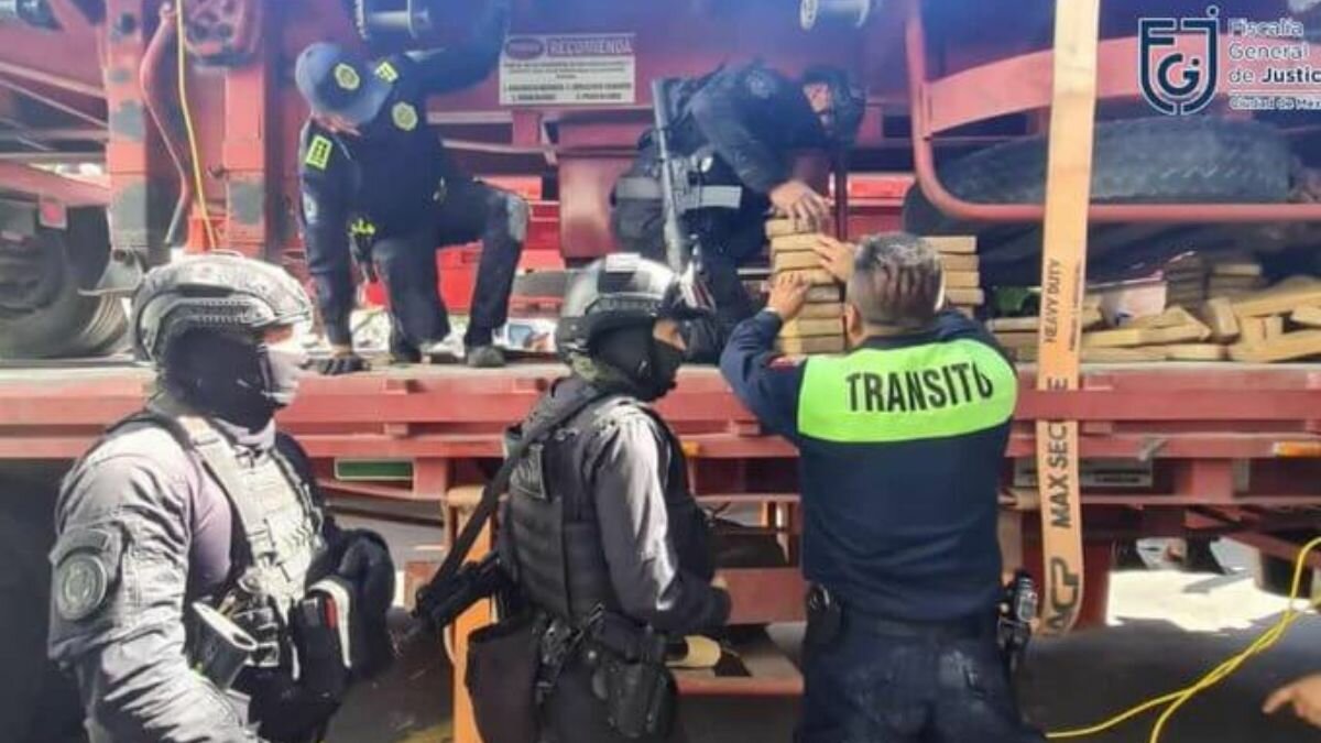 decomisan mil 500 kilos de cocaína aproximadamente en CDMX