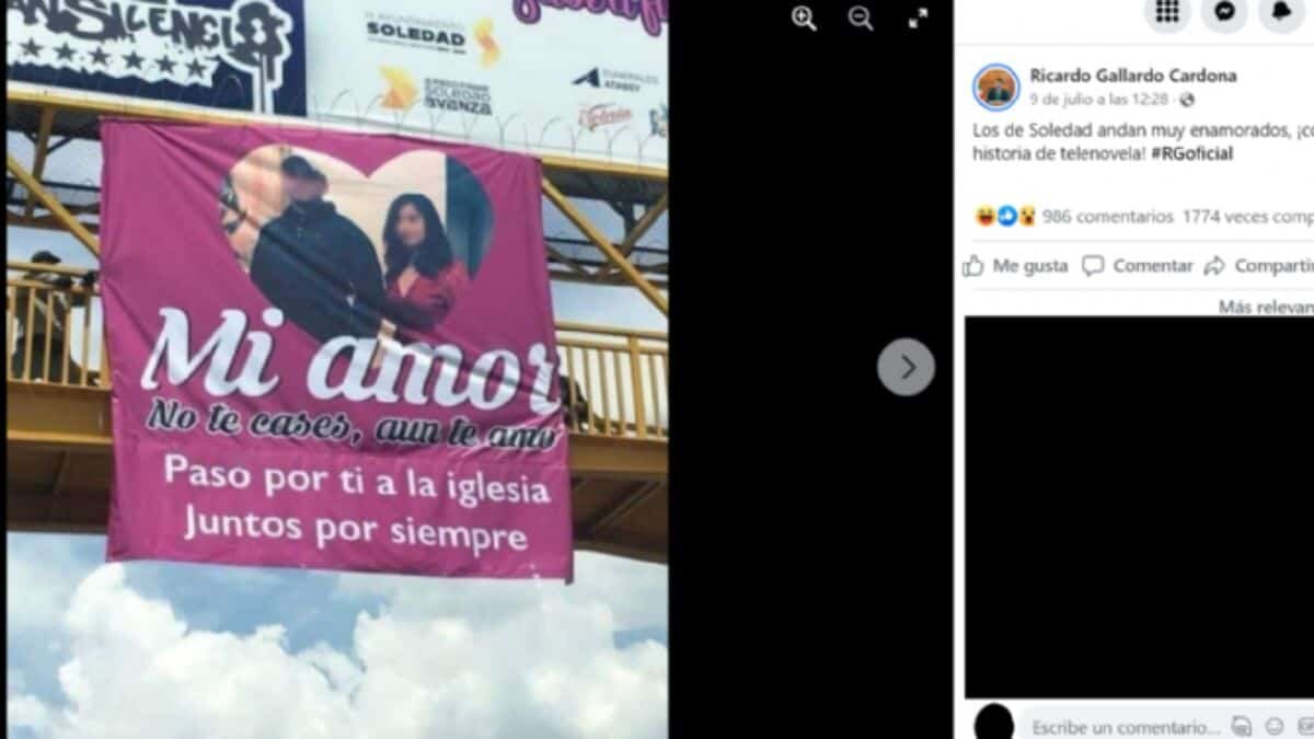 ¡No te cases! Implora hombre a su ex con un cartel que no vaya al altar
