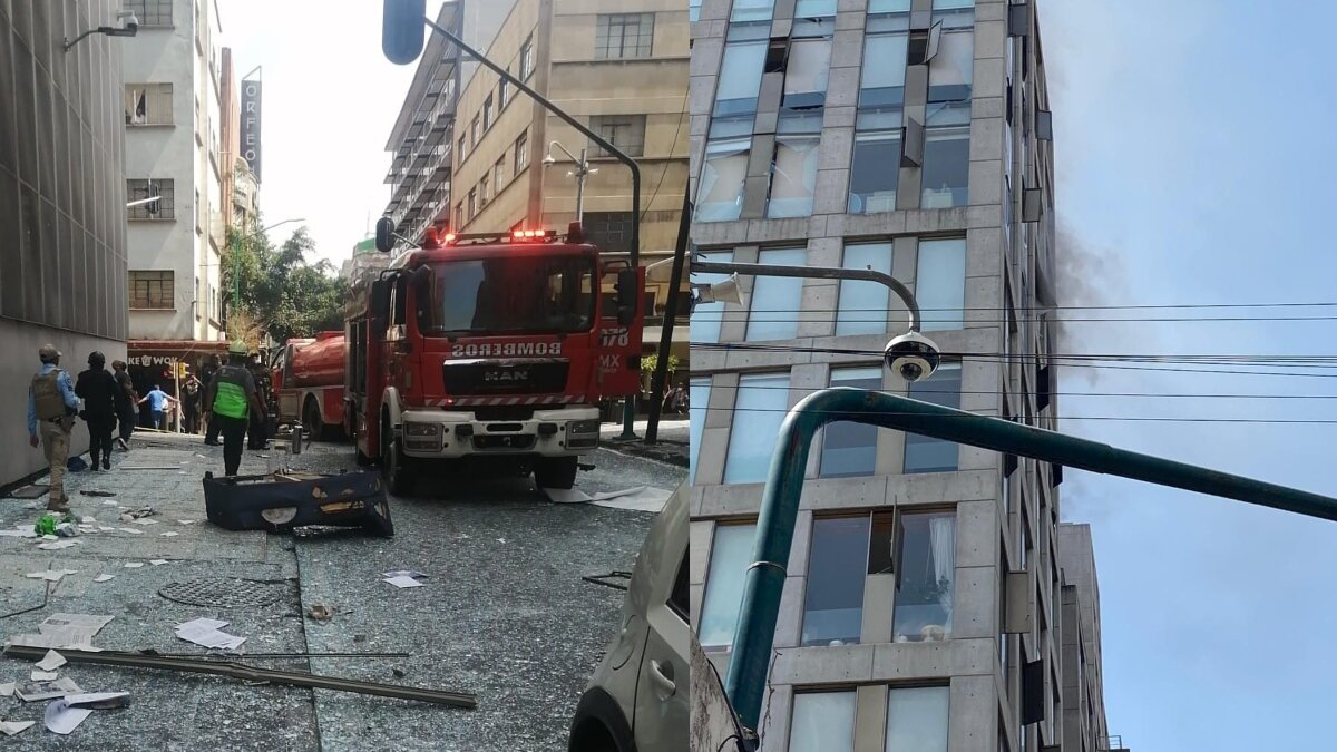 Reportan explosión en edificio del Centro Histórico (Video)