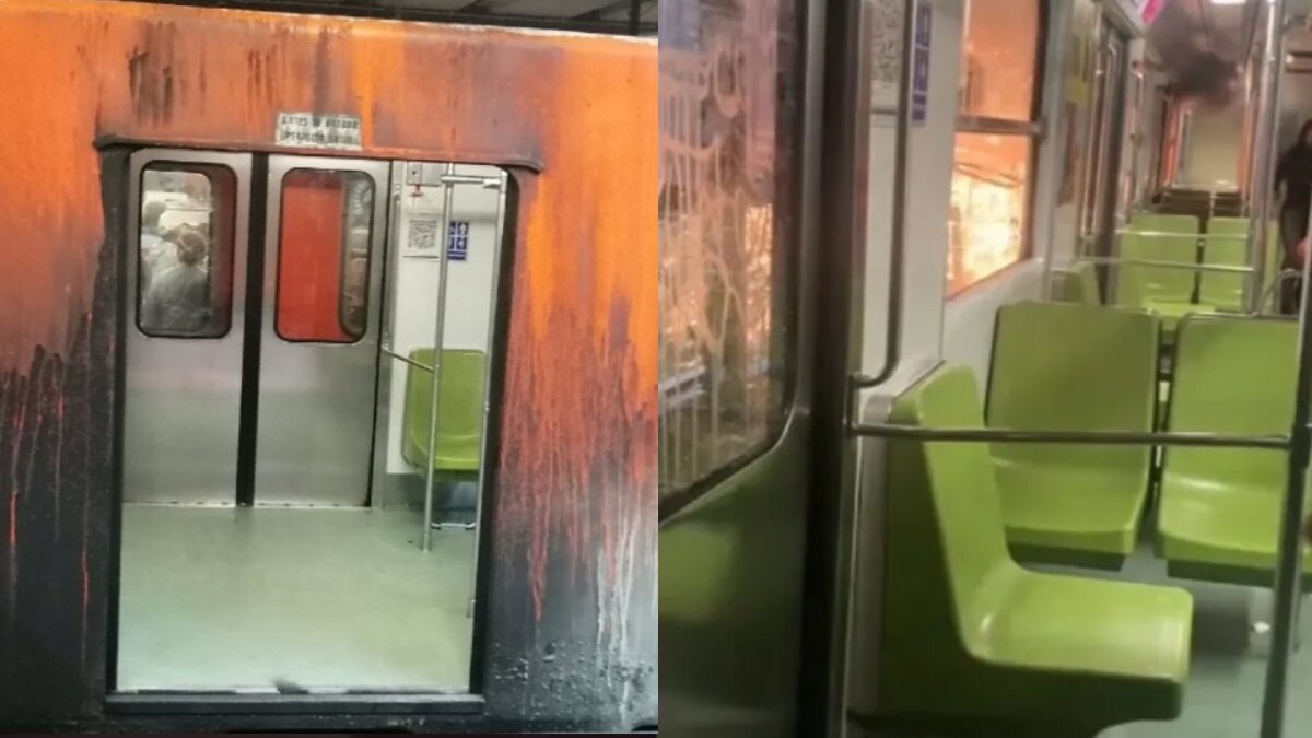 ¡De terrror! Así fue el momento del incendio en vagón de la Línea 9 (Video)