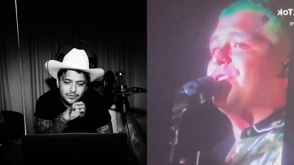 Llora Christian Nodal en concierto y fans piden que deje de quejarse (Video)