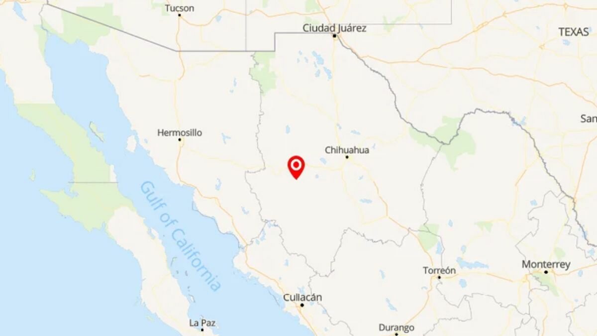 Reportan sismo de 5.1 con epicentro en Chihuahua