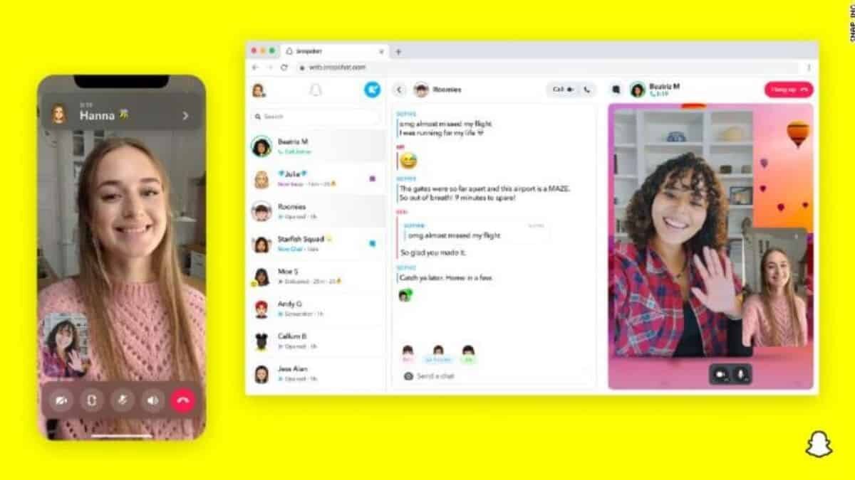 Lanza Snapchat su versión web