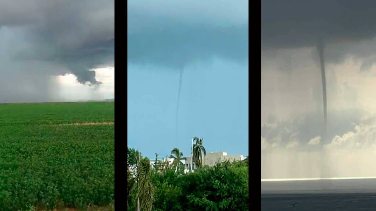 Conoce el origen de la extraña nube embudo captada en México (Video)